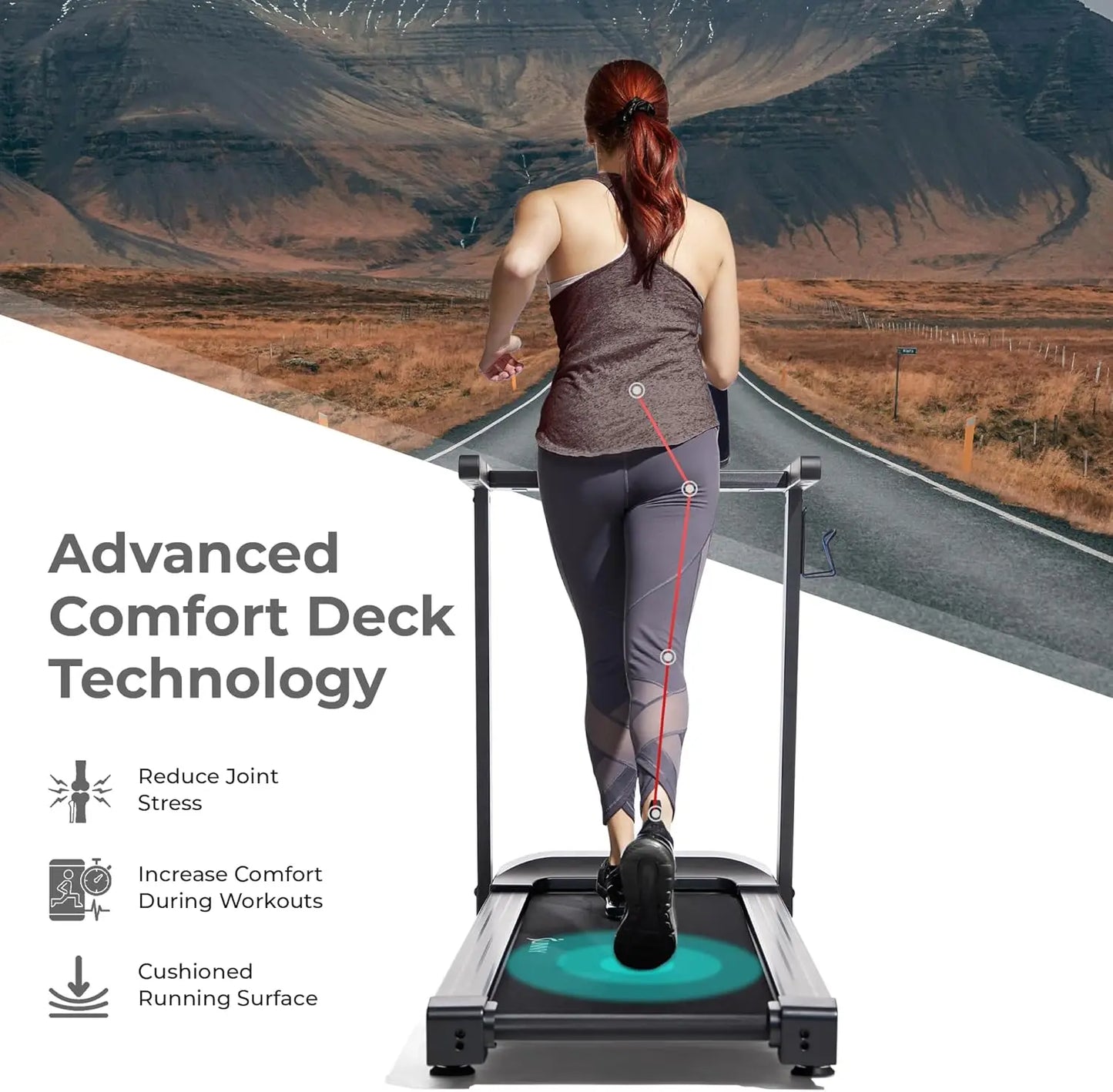 Interactive Slim Folding Treadmill For Home