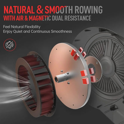 Air Magnetic Rowing Machine For Home Use