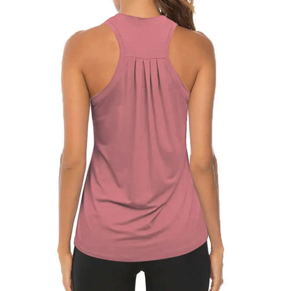 Sleeveless Racerback Athletic Fitness Sport Tank Top