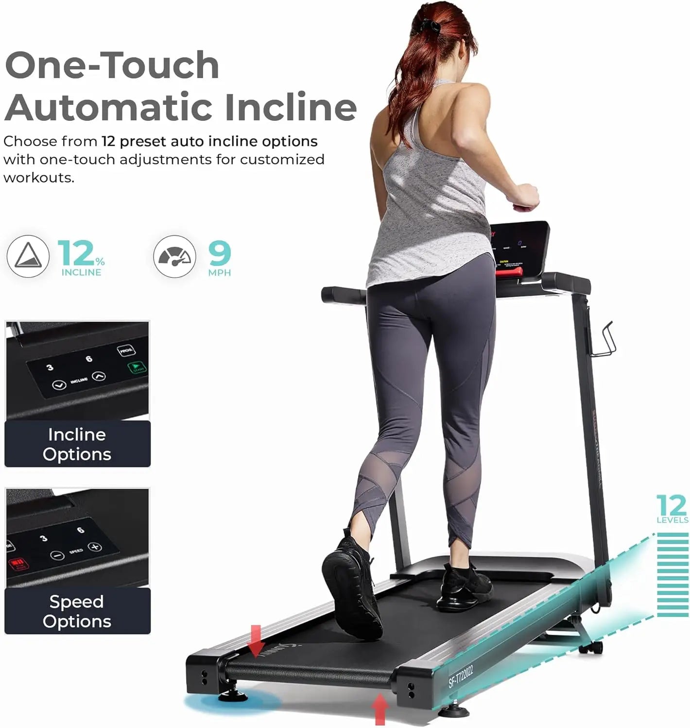 Interactive Slim Folding Treadmill For Home