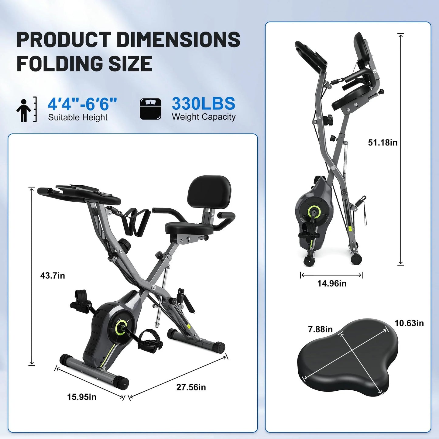 Exercise Bike 5-in-1 Magnetic Resistance