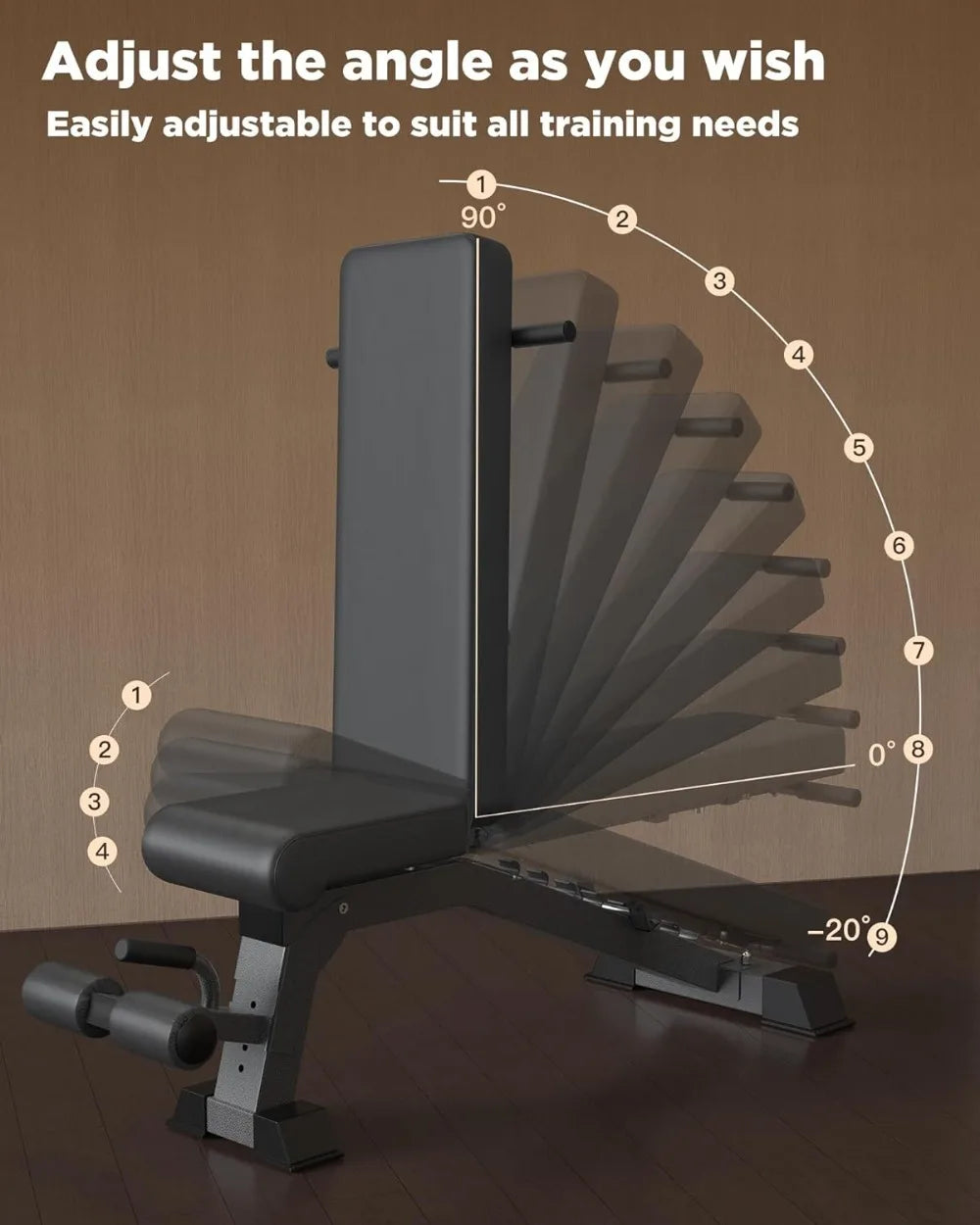 Adjustable Weight Bench 1000LB Capacity