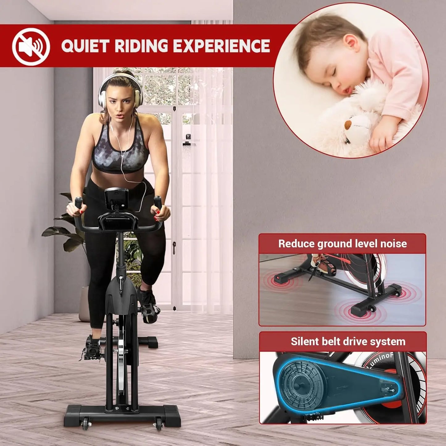 Indoor Exercise Stationary Bike For Home