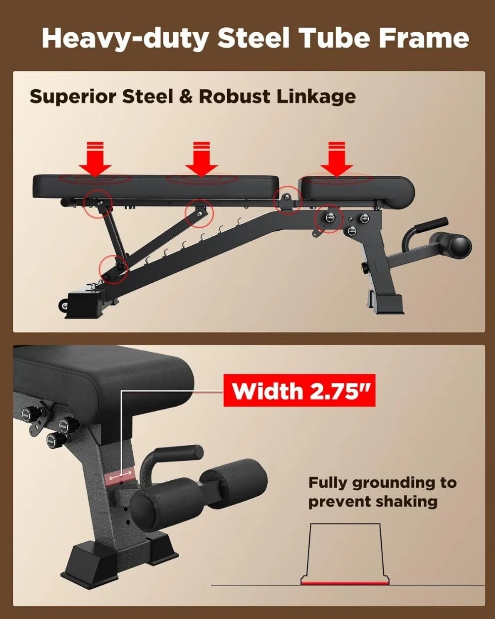 Adjustable Weight Bench 1000LB Capacity