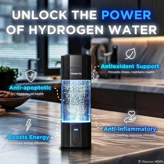 Hydrogen Water Bottle - Portable Hydrogen Generator