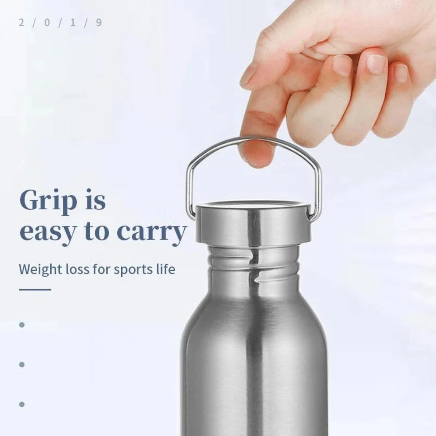 Durable Stainless Steel Sports Water Bottle